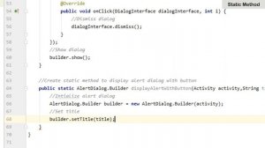 How to Create Static Method in Android Studio | StaticMethod | Android Coding
