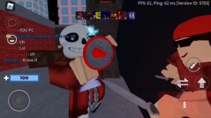 Sans skin in arsenal roblox