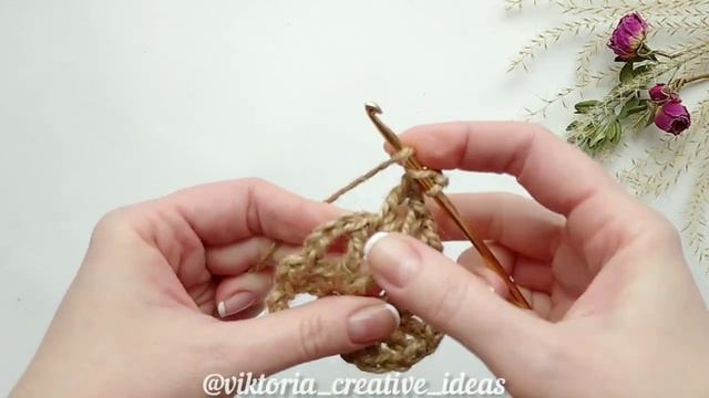 Сердце из джута крючком. Вязаное сердечко. Пасхальный декор из джутового шпагата.