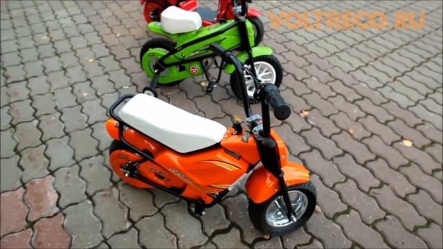 Детский электрический мопед TVL. Честный обзор. Voltreco.ru 2016