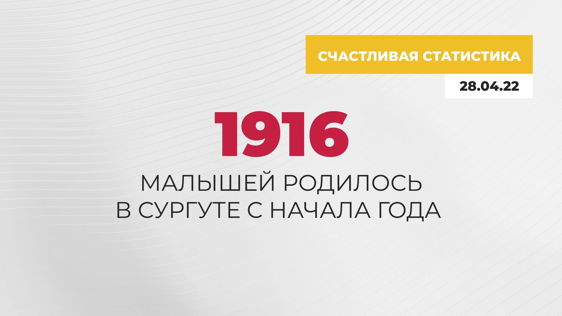Счастливая статистика Сургута. 28.04.2022