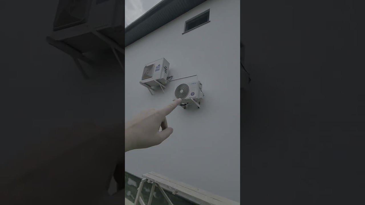 Монтаж наружного блока Кондиционера #главент #монтажкондиционера #construction