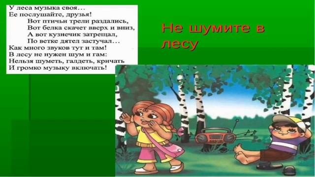Правила поведения на природе