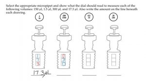 Micropipette setting quiz