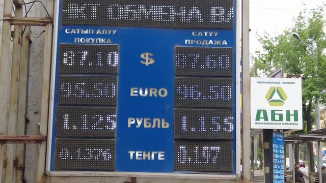 Курс валют Рубль, Доллар, Евро Тенге, Фунт. Өсүп жатат??