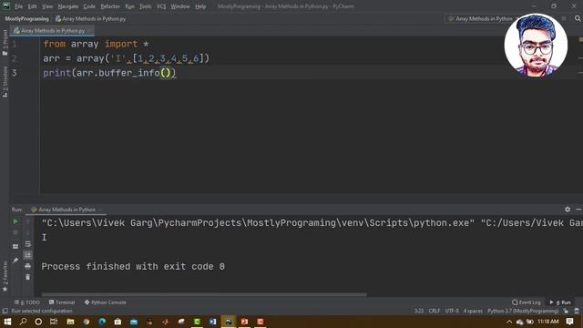 #28 Python course for Beginners| Array Methods| Arrays of different typecodes|#LetsCodeTuesdays