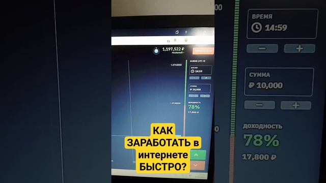 КАК ЗАРАБОТАТЬ В ИНТЕРНЕТЕ БЫСТРО? #деньги #интернет #заработок #трейдинг #бинариум