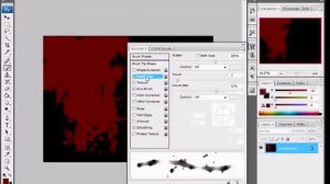 play with brushes - make blood - photoshop cs العب بالفرش فوتوشوب