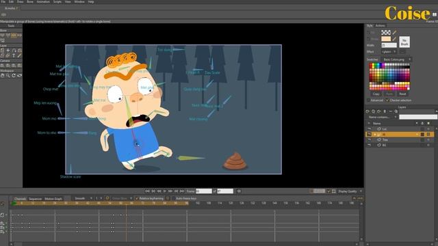 How to keyframe Camera in Moho - Coise - Anime Studio - Moho tutorial смотреть онлайн