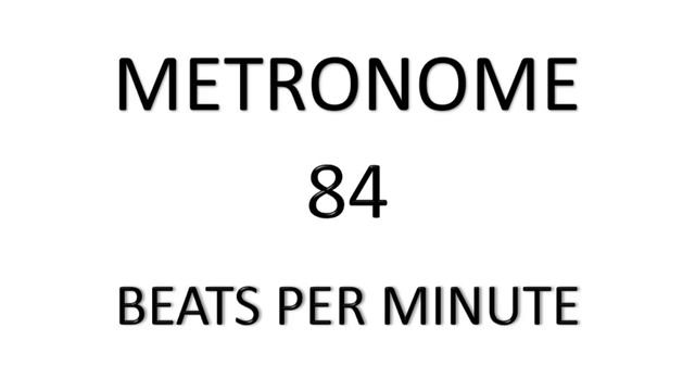 METRONOME 84 BPM смотреть онлайн