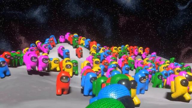 Among Us, but with 100.000 players смотреть онлайн