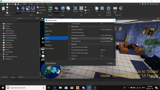 How To Turn On Dark Mode In Roblox Studio смотреть онлайн