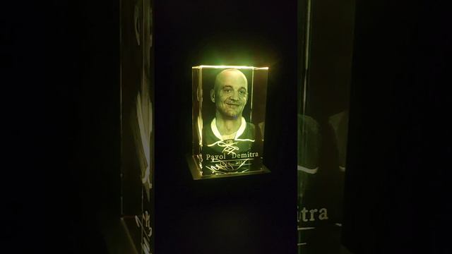 Pavol Demitra _3D real face in crystal