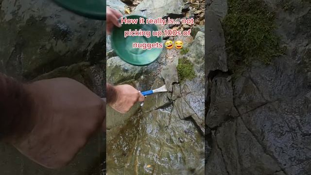 What you think "fake" vs how it is... #goldprospecting #goldpanning #goldnuggets #goldrush #viral