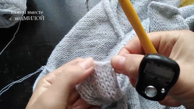 Универсальный кардиган спицами. Вязаный карди оверсайз с капюшоном мк.
