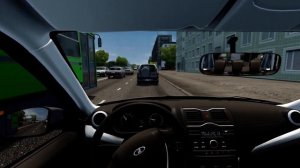 Lada Granta FL 2018 1.6i 16v | City Car Driving | Fast Driving
