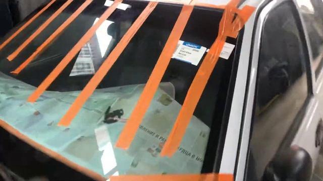 Замена лобового стекла на Дэу нексия . смотреть онлайн