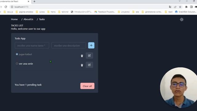 Proyecto Tasks List - React js y Chakra Ui смотреть онлайн