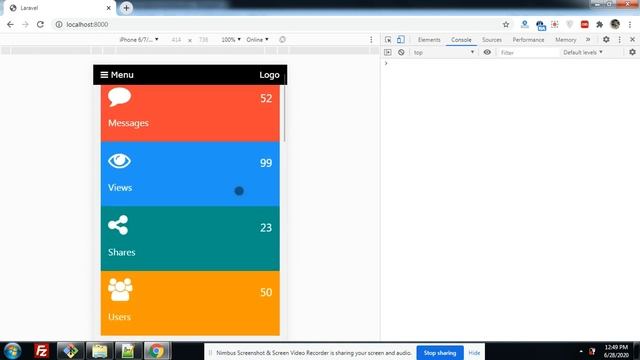 Laravel 7 Admin Dashboard Template Free