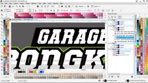 cara membuat tulisan Racing Style degan Corel draw 2018