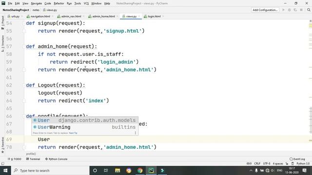 #15 Python Django Project  | Notes Sharing Site | Hindi