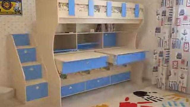 Двухъярусные кровати-трансформеры для детей