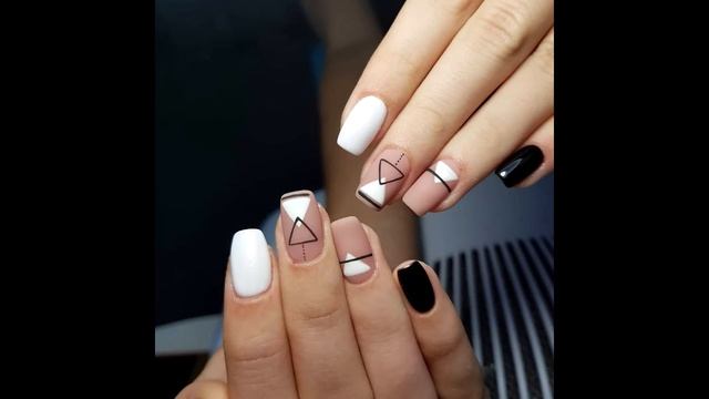 Маникюр с фигурами ? ИДЕИ МАНИКЮРА ? ДИЗАЙН НОГТЕЙ ??? смотреть онлайн
