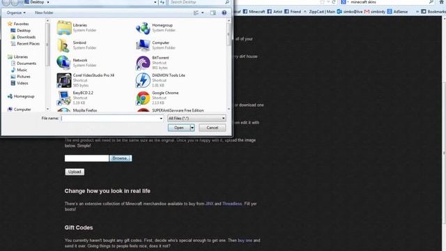 Minecraft Skin Tutorial change default char.png mob your own character Photoshop смотреть онлайн