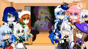 Genshin impact Characters reaction to Traveler [Lumine]?✨ // Gacha club X Genshin impact // (Enjoy)