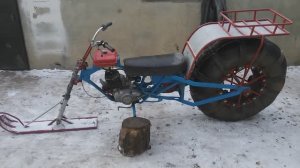 Обзор самодельного снегохода караката.