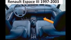 RENAULT ESPACE 3 1997-2003 diagnostic OBD port connector socket location OBD2 DLC DATA LINK
