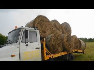 Сенокос 2021.Вывоз сена с поля!Погрузка МТЗ 80 на ЗИЛ БЫЧОК!