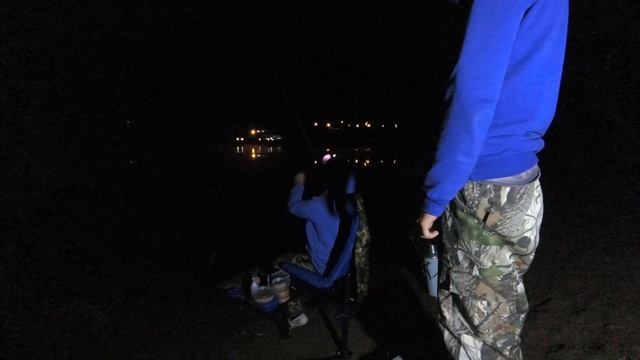 НОЧНОЙ ЛЕЩ.Рыбалка на фидер.Поклёвки крупным планом смотреть онлайн