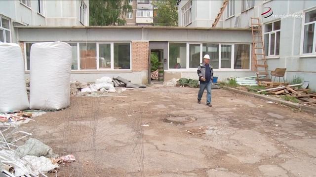 В Серпухове, в детском саду №34 «Звездочка» продолжается капитальный ремонт