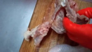 Обвалка курицы для приготовления рулета