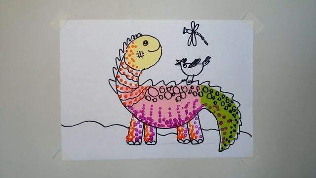 Простые рисунки с динозаврами смотреть онлайн