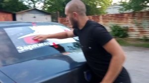 РЕКЛАМА ДВИГАТЕЛЬ ПРОЦЕССА ☝️ как наклеить рекламу на авто за 5 минут ?