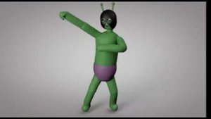 ну где же ручки ну где же ваши ручки давай поднимем ручки и будем танцевать но это инопланетянин