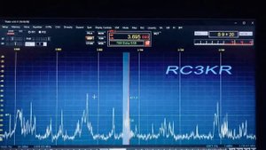 Трансивер Odyssey2 trx работа на 80 м. диапазоне.