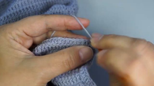 Как обвязать край изделия.