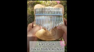 Love of my life by Queen | Simple Kalimba Cover with Tabs- Numbered Notes