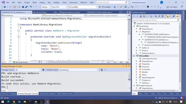 Entity Framework Core Part 6 - Code First Migration смотреть онлайн