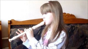 ВАЛЬС - ШУТКА Ю.ДОЛЖИКОВ (Анна Баринова 6 лет, блок-флейта)