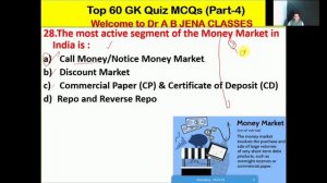 Important 60 GK Quiz||Vital for all Competitive Exams||Part-4||