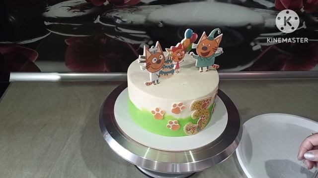 Интересный ДВОЙНОЙ тортик. ИДЕЯ оформления. смотреть онлайн