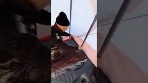 Двухярусная кровать раскладушка  в палатку  своими руками.
