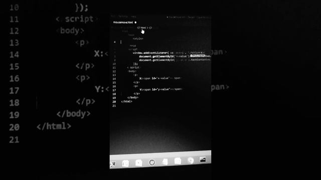 Getting mouse position in html css and js ('x' and 'y') смотреть онлайн