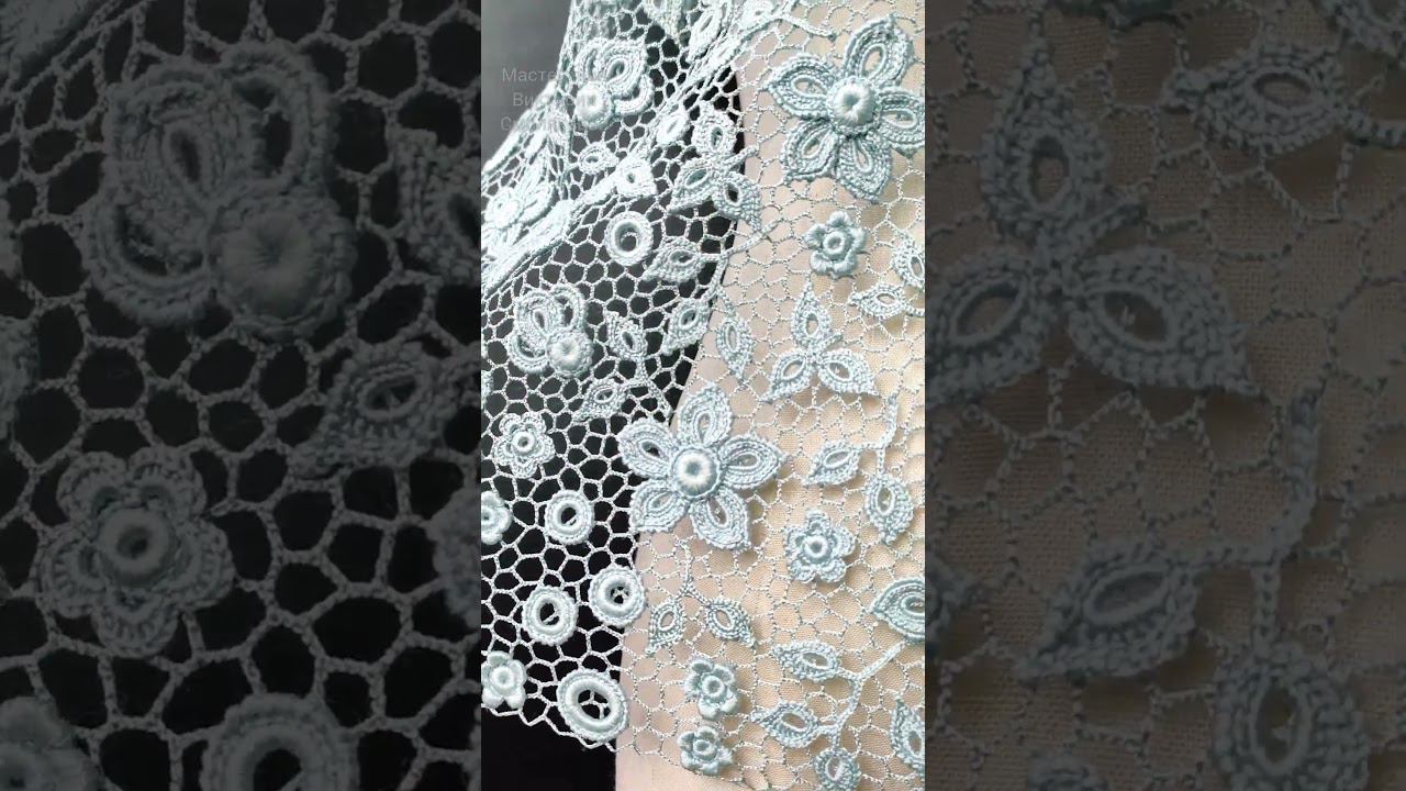 кружево топа Аквамарин #crochet смотреть онлайн