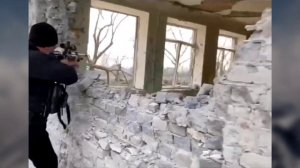 Adam Delimkhanov visits a key area in Mariupol that has been captured by Chechen & Russian Troops