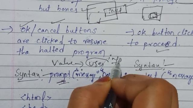 Explain about prompt and alert dailogue  boxes with example #javascript #html #degree